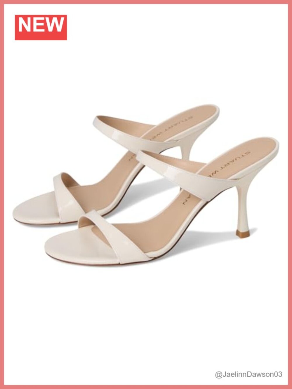 Chic Leather Stiletto Heeled Slides
